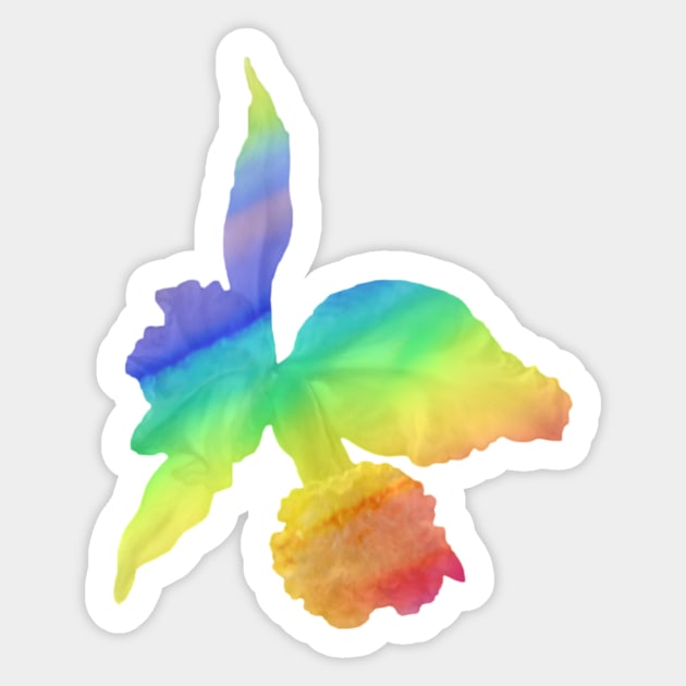 Bright rainbow flower Sticker by Geomhectic
